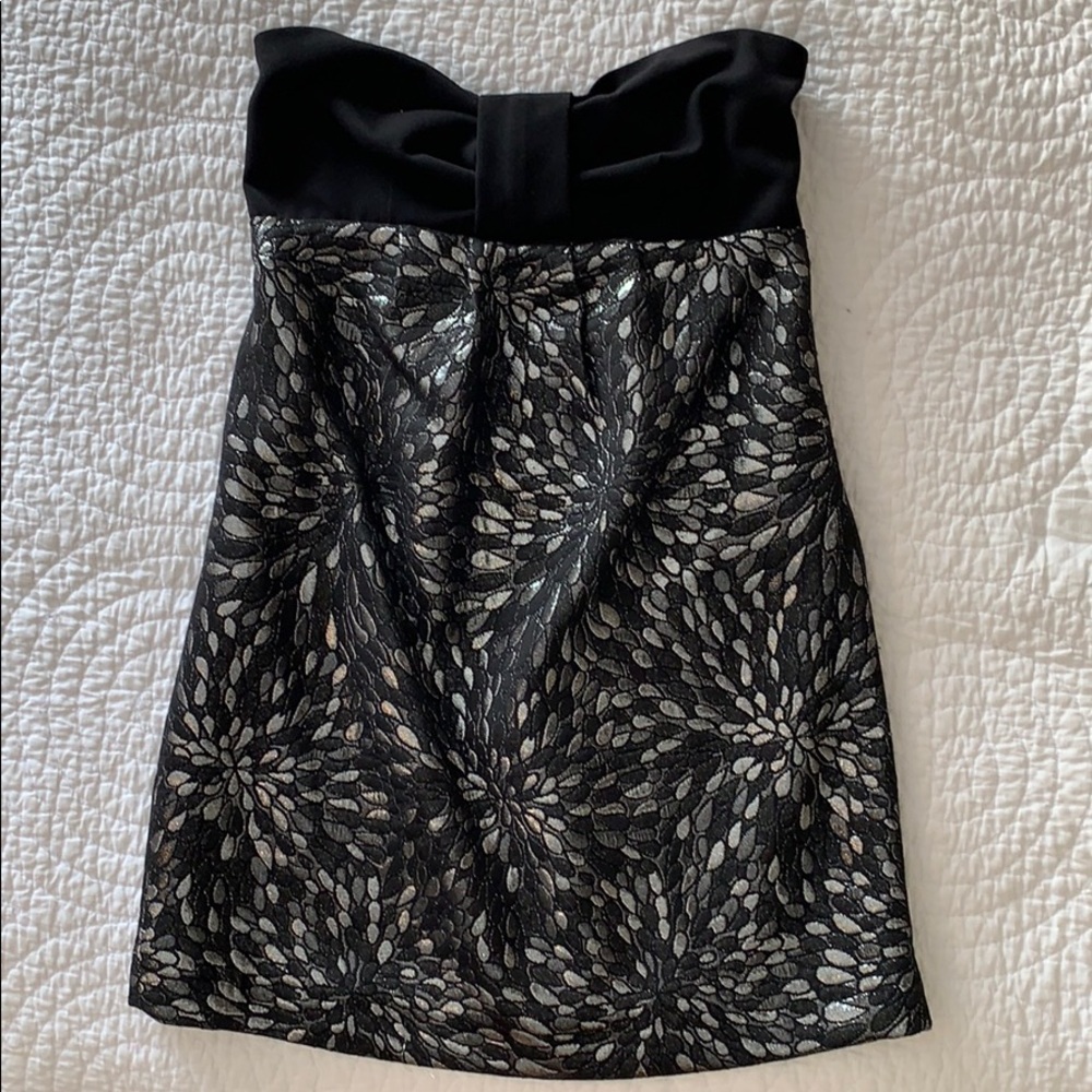 NWOT Zara black & silver cocktail dress